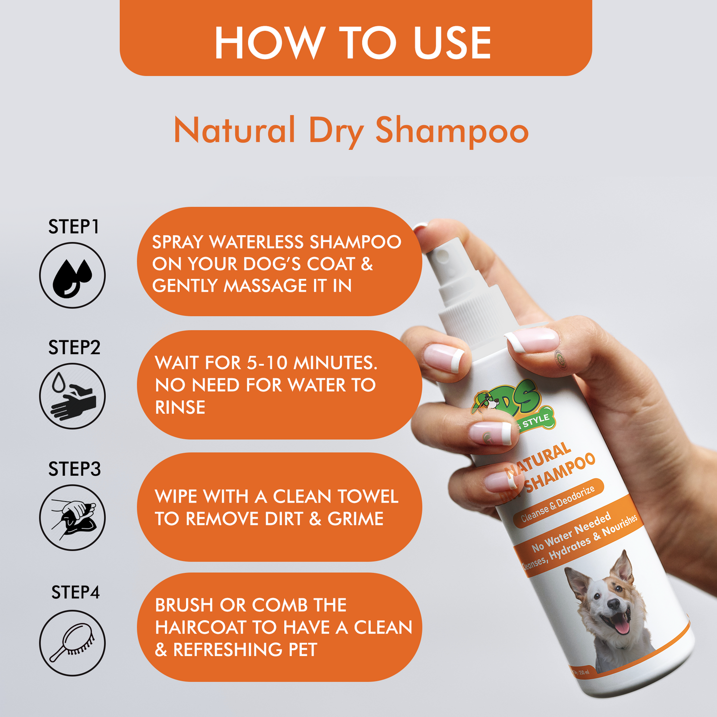 NATURAL DRY SHAMPOO (250ml)