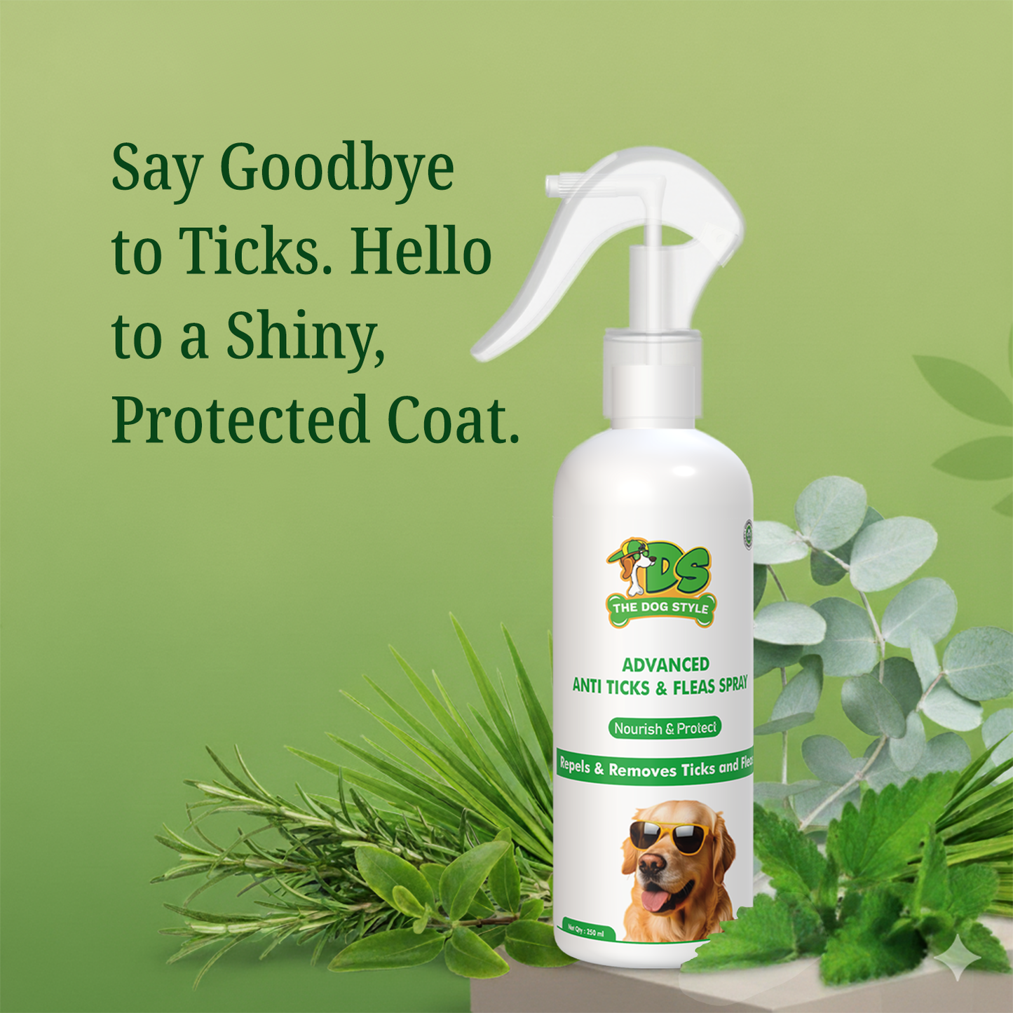 The Dog Style Advanced Anti-Tick & Flea Spray (250ml)